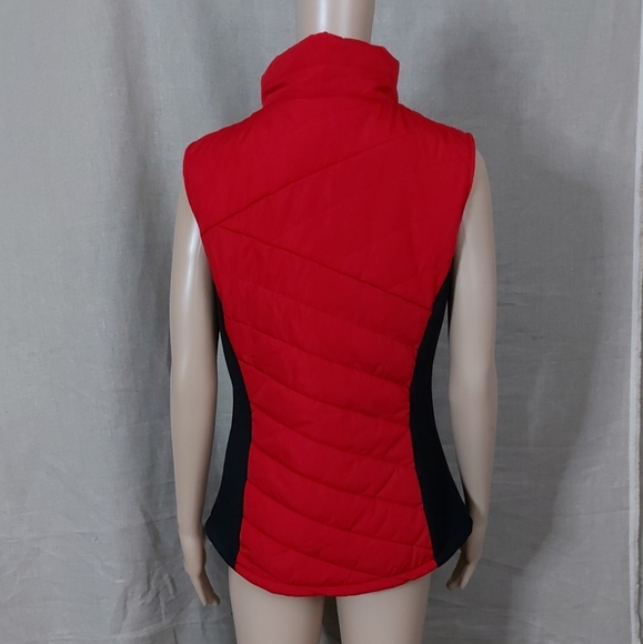 Calvin klein puffers Jackets size Large Sleeveless color Black and Red - Picture 12 of 16